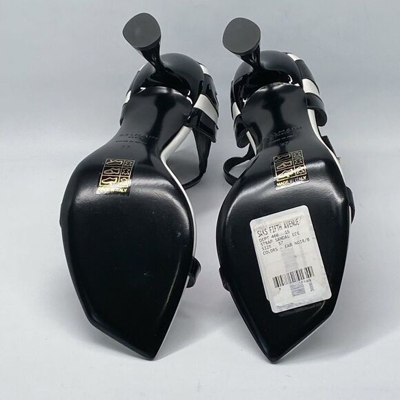 Balmain Eden 95MM Colorblocked Patent Leather Sandals size 37 - Picture 13 of 14